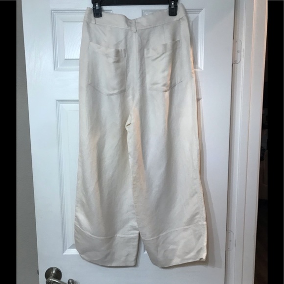Made well Linen wide leg pants cream - Picture 6 of 8